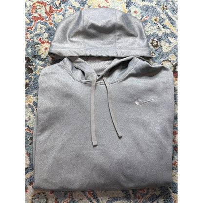 Nike Therma-FIT Hoodie Mens XXL Grey Pullover Performance Sweatshirt0