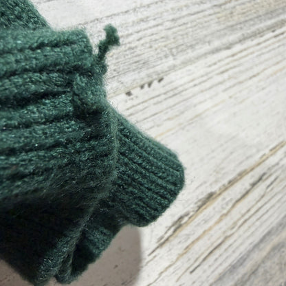 Shop The Mint Sweater Women Large Green Puff Sleeve Knit Dark Academia GUC4
