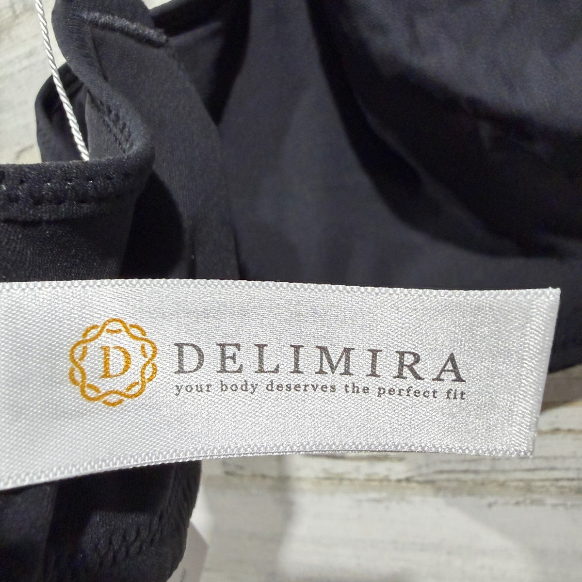 DELIMIRA Full Coverage Bra Women 36DD Black Basic Contemporary NWT5