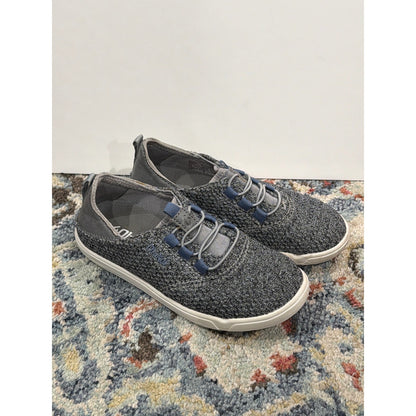 Olukai Nohea Moku Boys Size 13 Gray Mesh Slip On Sneakers EUC0