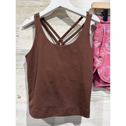 Gap All In Motion Outfit Girls 10 Brown Pink Floral Activewear Sporty EUC1