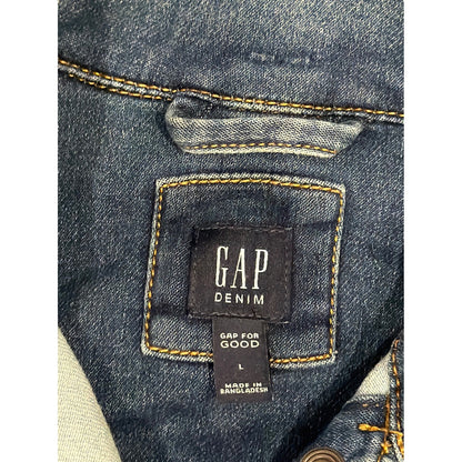 Gap Denim Jacket Girls Large Blue Classic Trucker Americana EUC3
