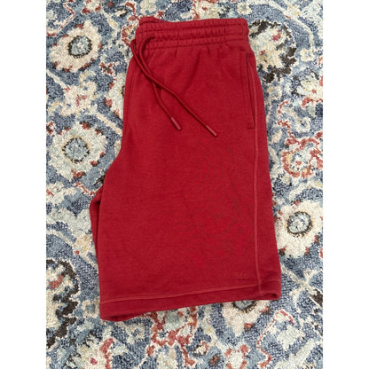 DSG Fleece Sweat Shorts Men Medium Red Elastic Drawstring Pockets GUC3