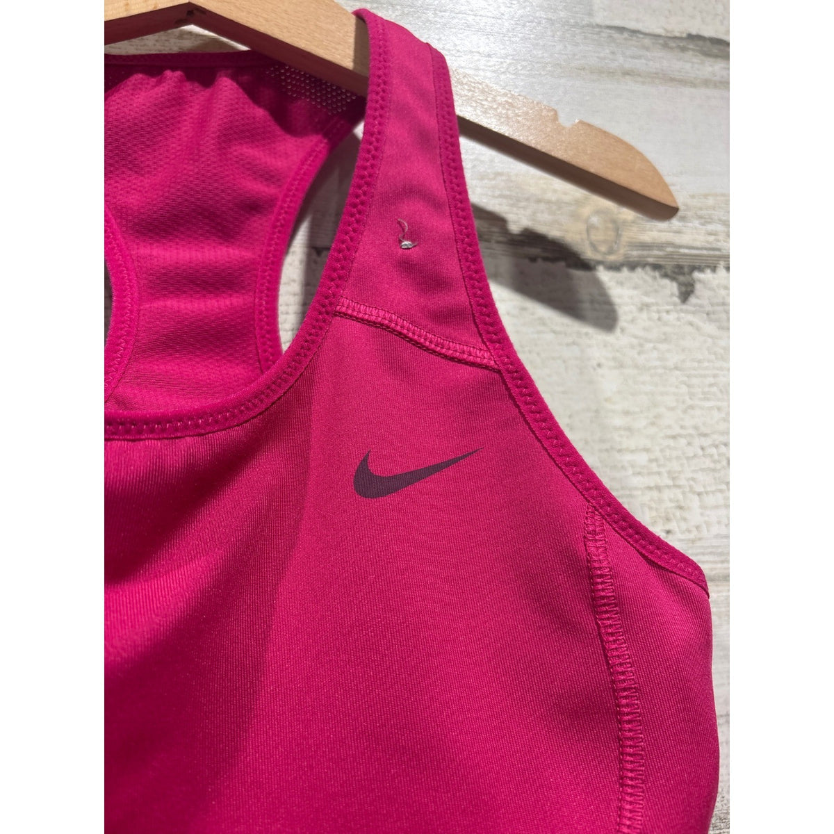 Nike Sports Bra Women Small Pink Racerback Dri-FIT Activewear EUC2