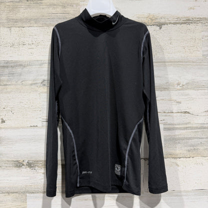 Nike Pro Combat Compression Shirt Boys Medium Black Sporty Active GUC*0