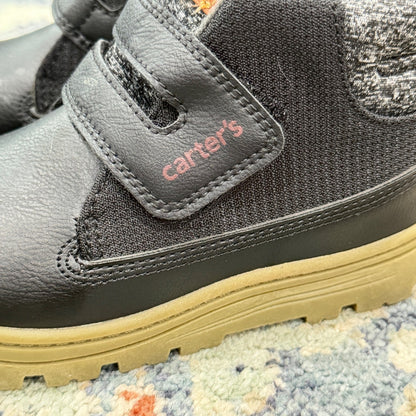 Carter's Kelso Boots Boys Size 12M Black High Top Hook Loop EUC7