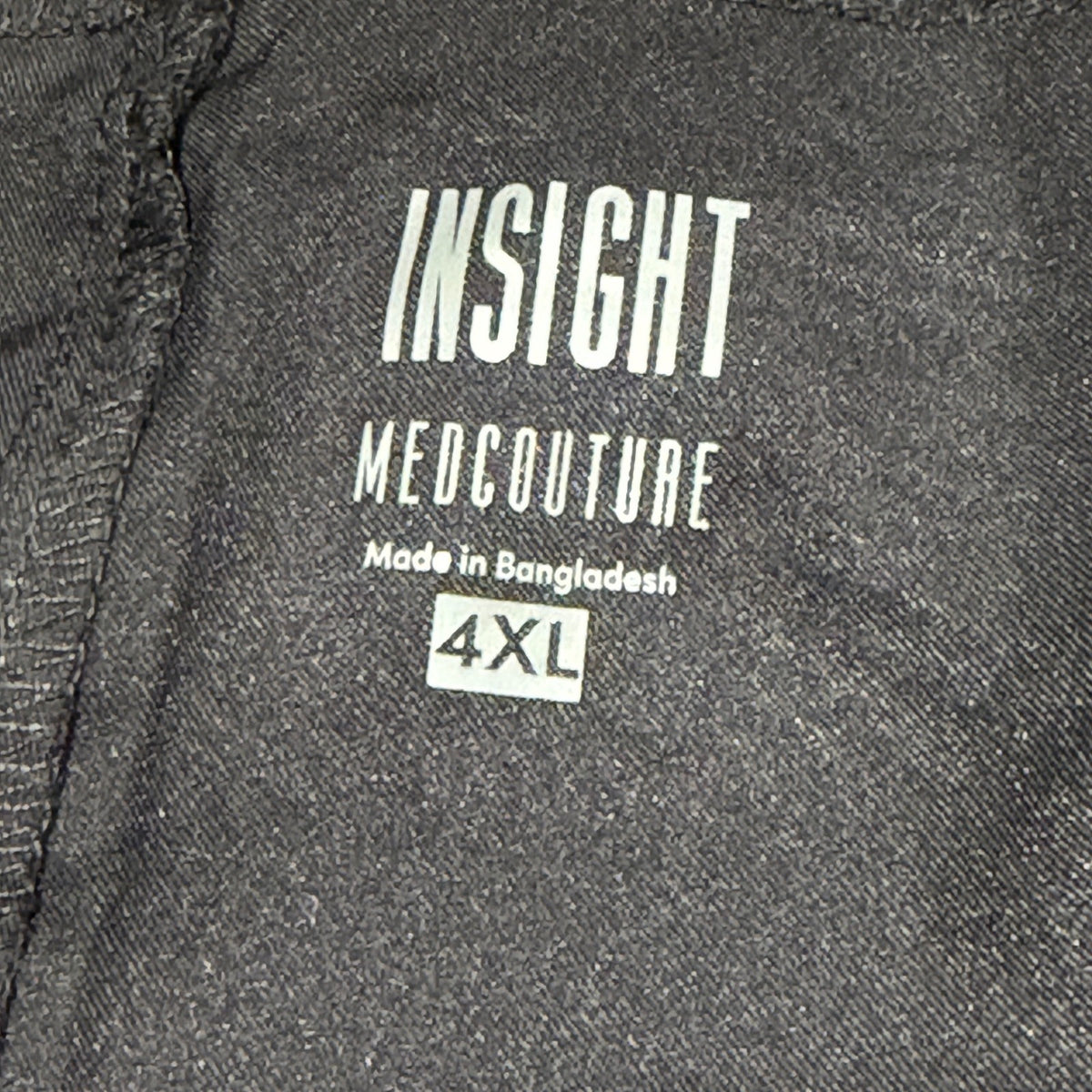 Med Couture Insight Scrub Pants Women 4XL Black Solid Modern NWT7