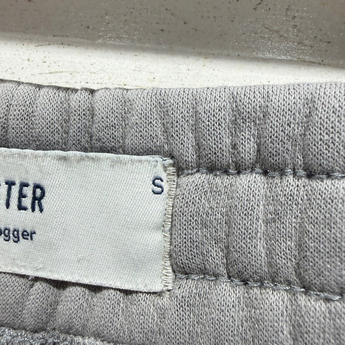 Hollister Relaxed Jogger Men Small Grey Fleece Sweatpants Loungewear *Flawed5