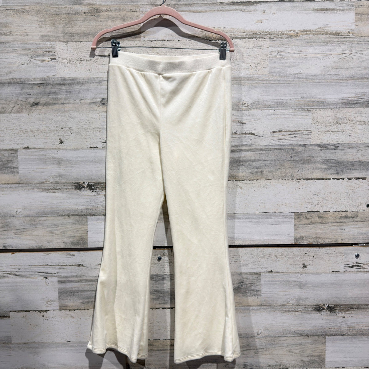 i.n. girl Flare Pants Girls XL 16 Cream Velour Soft Girl EUC0