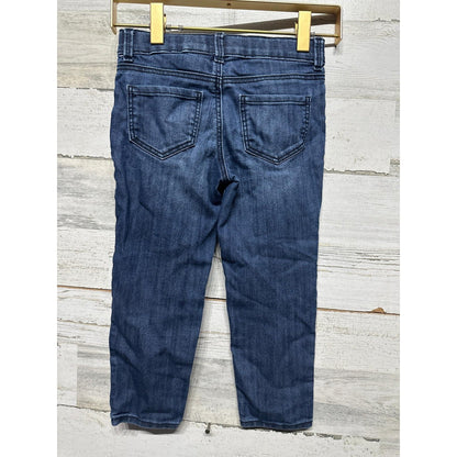 OshKosh B'gosh Skinny Jeans Girls 4T Dark Wash Blue Stretch Denim EUC2