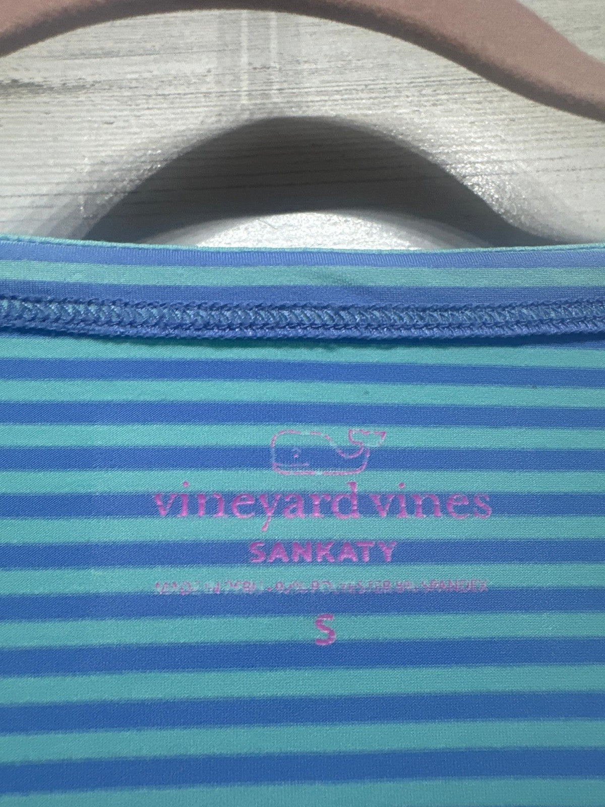Women's Size Small Vineyard Vines Sankaty Striped Long Sleeve Shirt EUC1