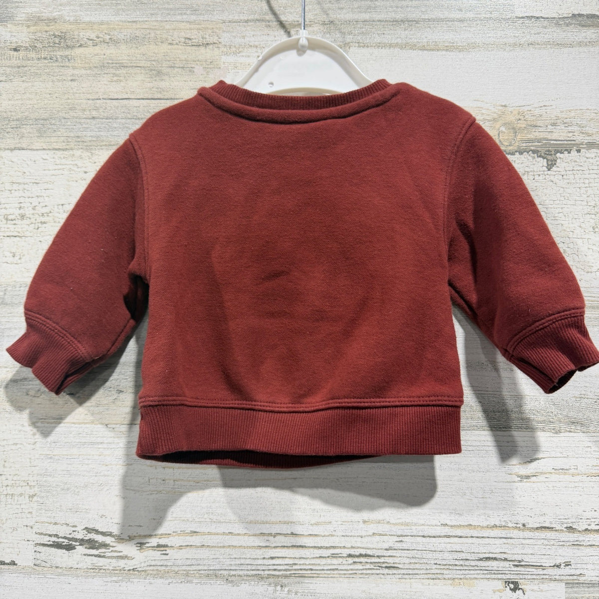 Little Co Sweatshirt Boys NB Red Merry Graphic Holiday Festive EUC1