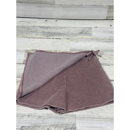 Bixby Nomad Skort Girls XL Mauve Fleece Wrap Front Side Tie1