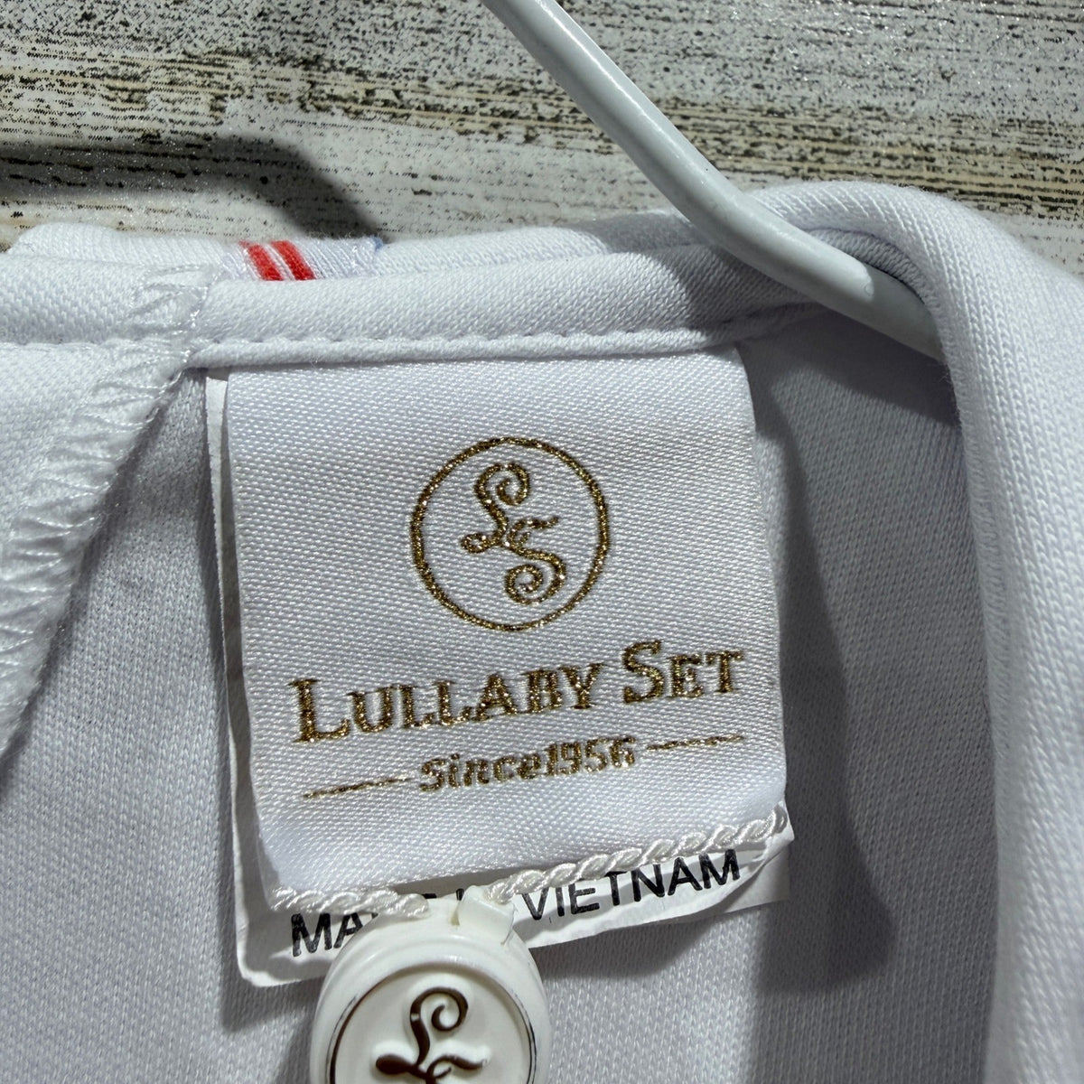 Lullaby Set Sailor Dress Girls 5 White Red Blue Striped Cotton Preppy Flawed*3