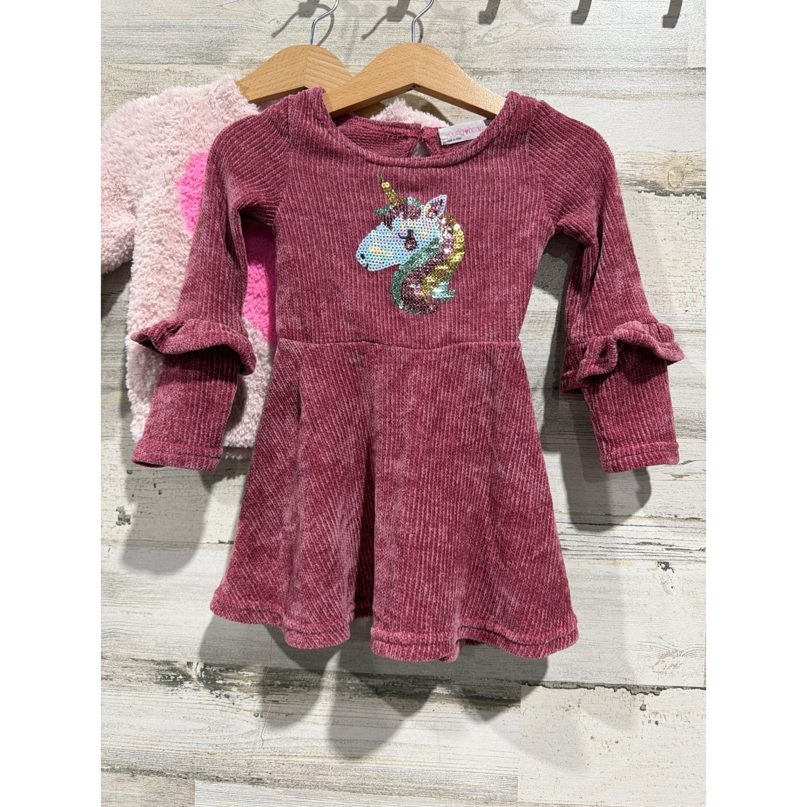 Disney OshKosh Baby Young Hearts Bundle Girls 18-24M Pink Maroon EUC2