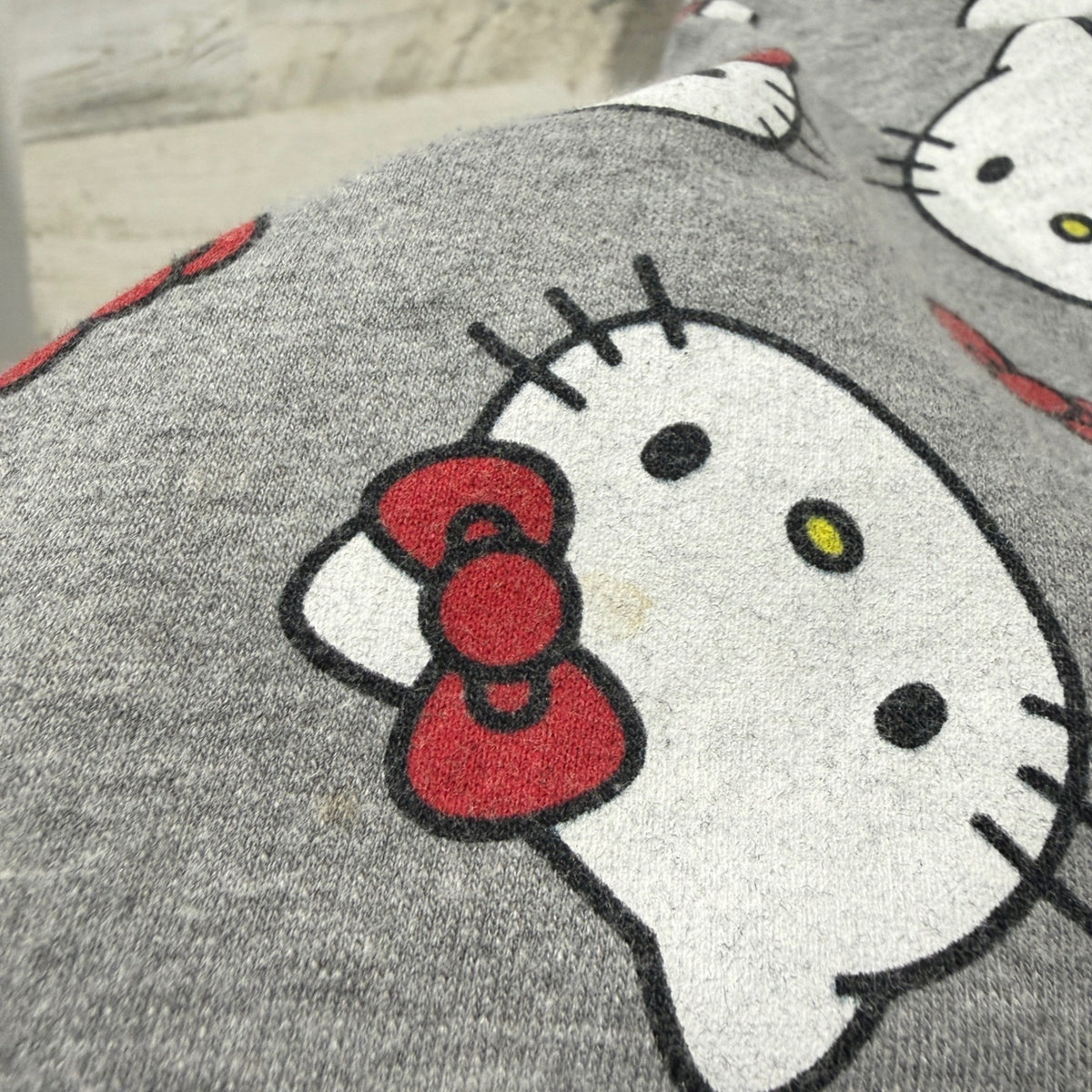 Hello Kitty & More Than Magic Dress Romper Girls 7/8 Grey Cotton Blend Flawed*2