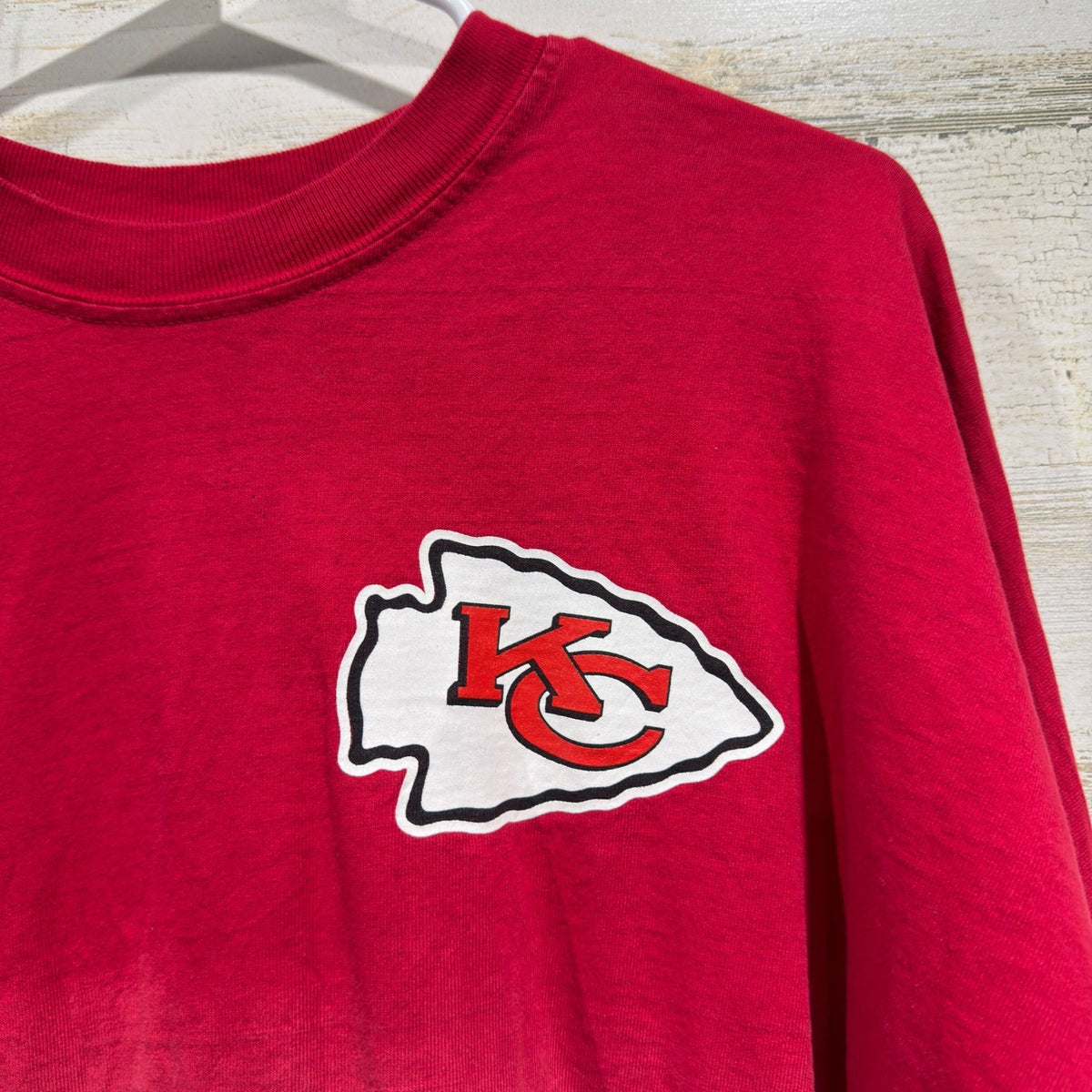 Fanatics NFL Kansas City Chiefs Spirit Jersey Women M Red Dip Dye Cotton EUC1