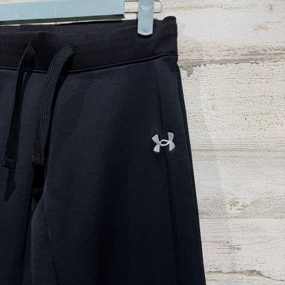 Under Armour Storm Sweatpants Boys YMD Black Fleece Loose Sporty EUC1