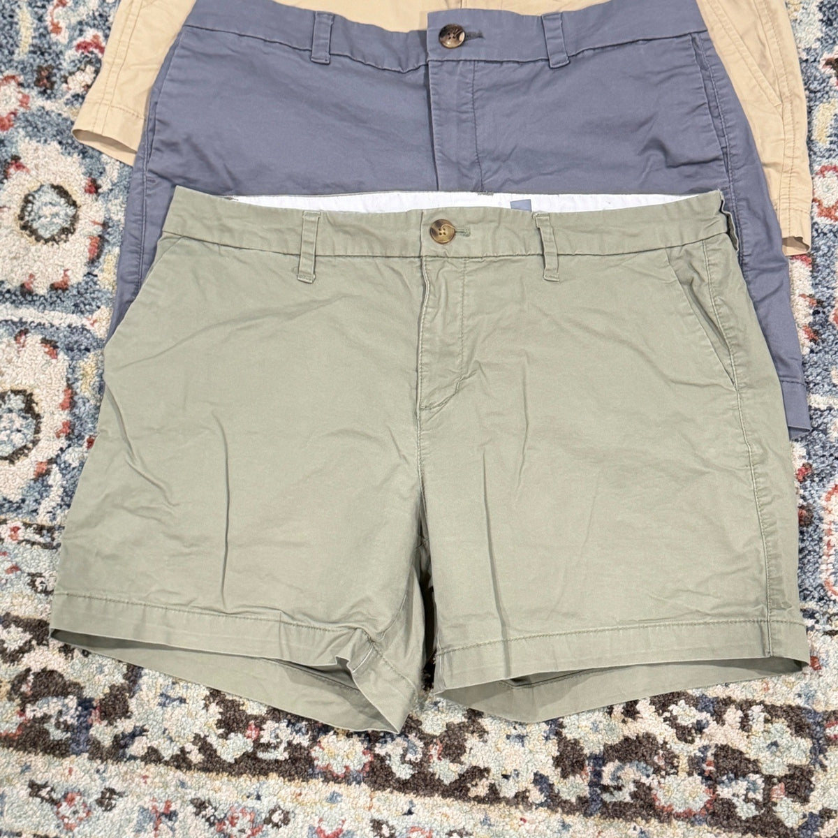 Old Navy Chino Shorts Women Size 8 Multi Color Bundle Preppy Casual2