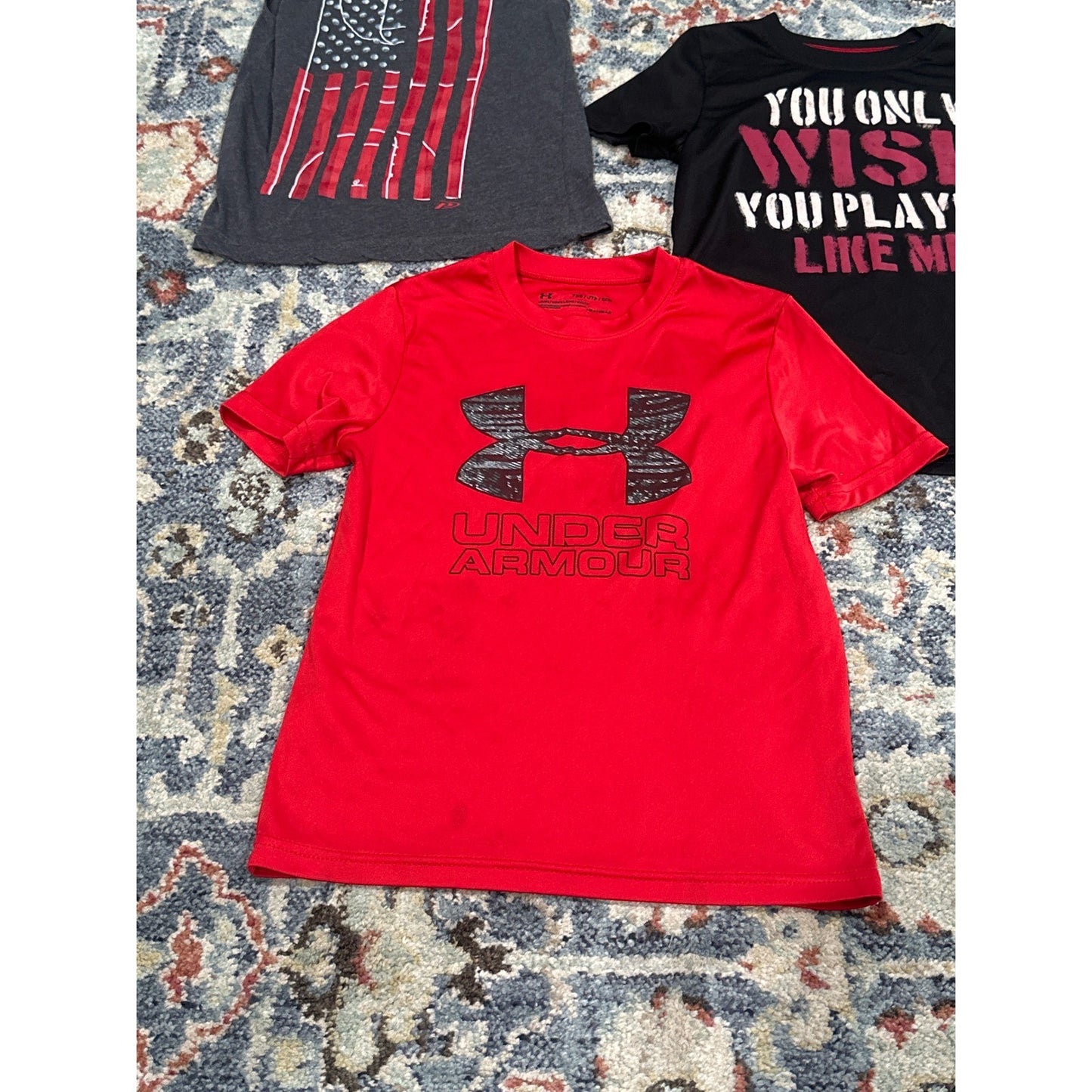 Athletic Play Bundle Boys XS 4 Red Black Grey Graphic *Flawed*1