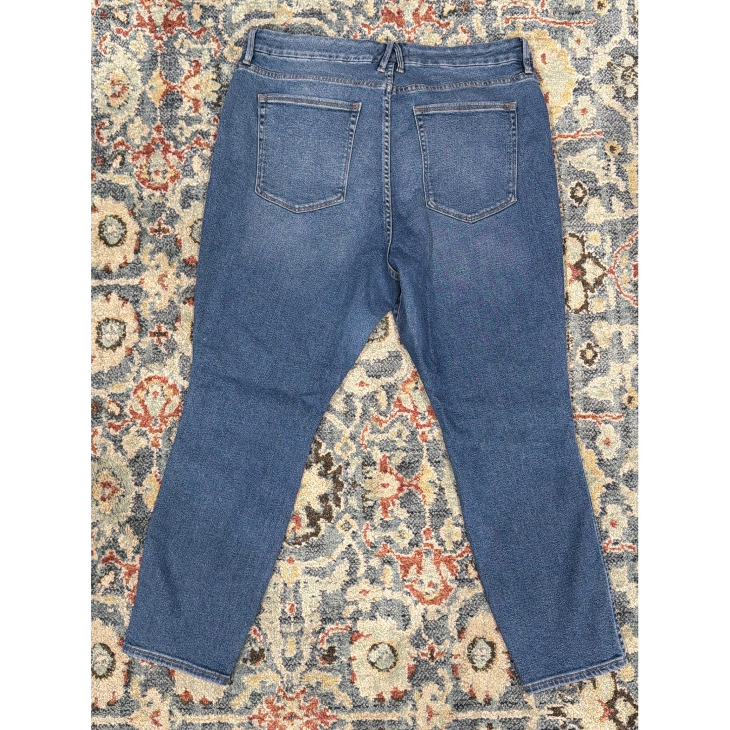 Good American Good Curve Jeans Women 18 Blue High Rise EUC4