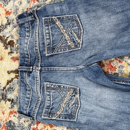 Wrangler 20X Jeans Boys 7 Blue Embroidered Western Cowboy EUC7