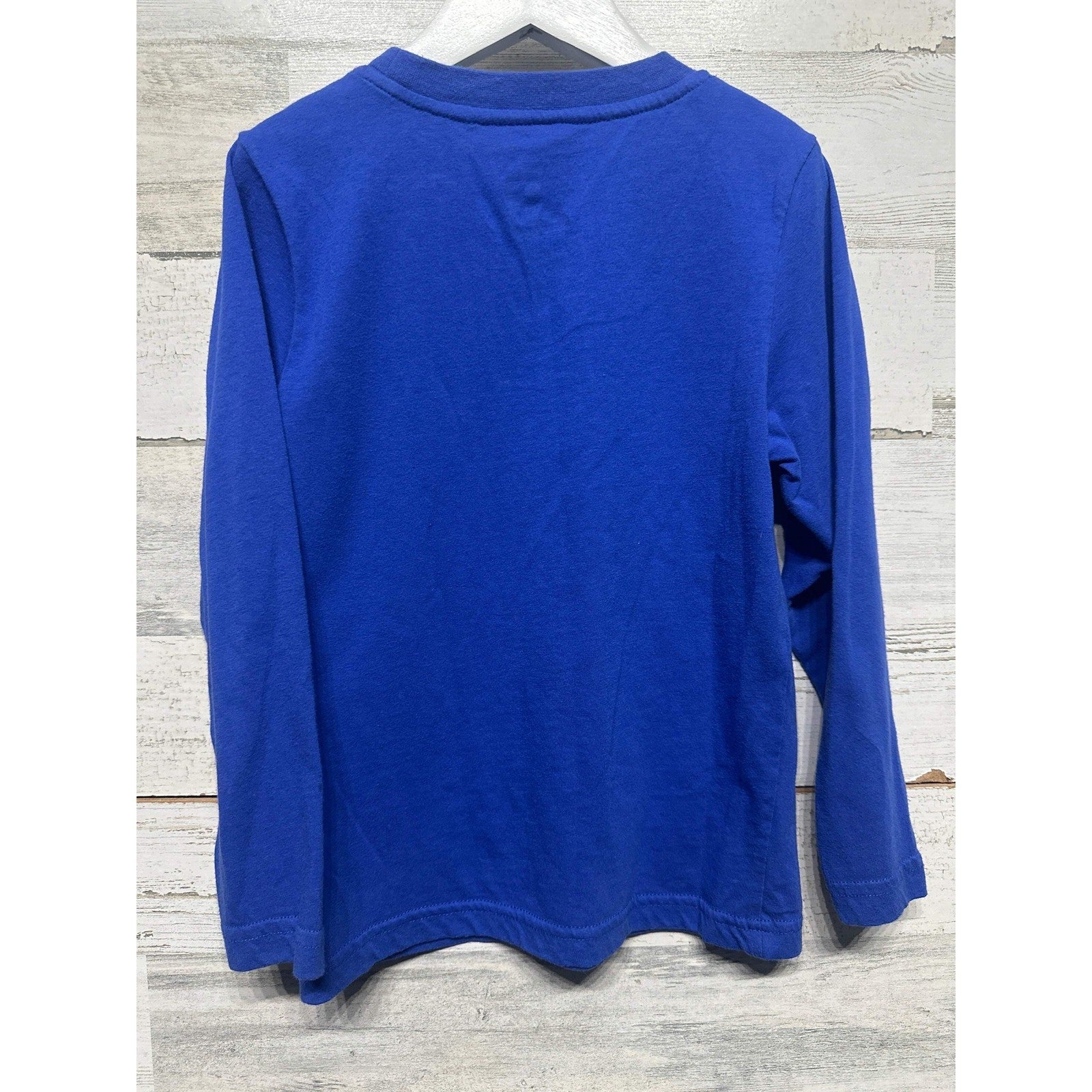 PlayStation Graphic Long Sleeve T-Shirt Boys XS Blue Retro Console EUC1