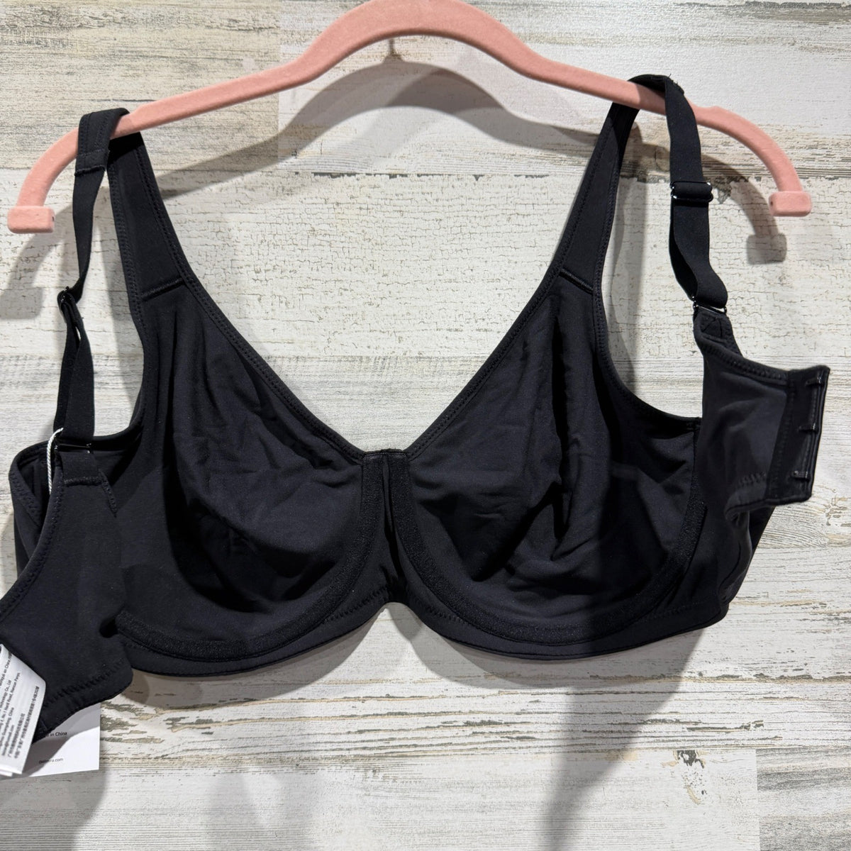 DELIMIRA Full Coverage Bra Women 36DD Black Basic Contemporary NWT11