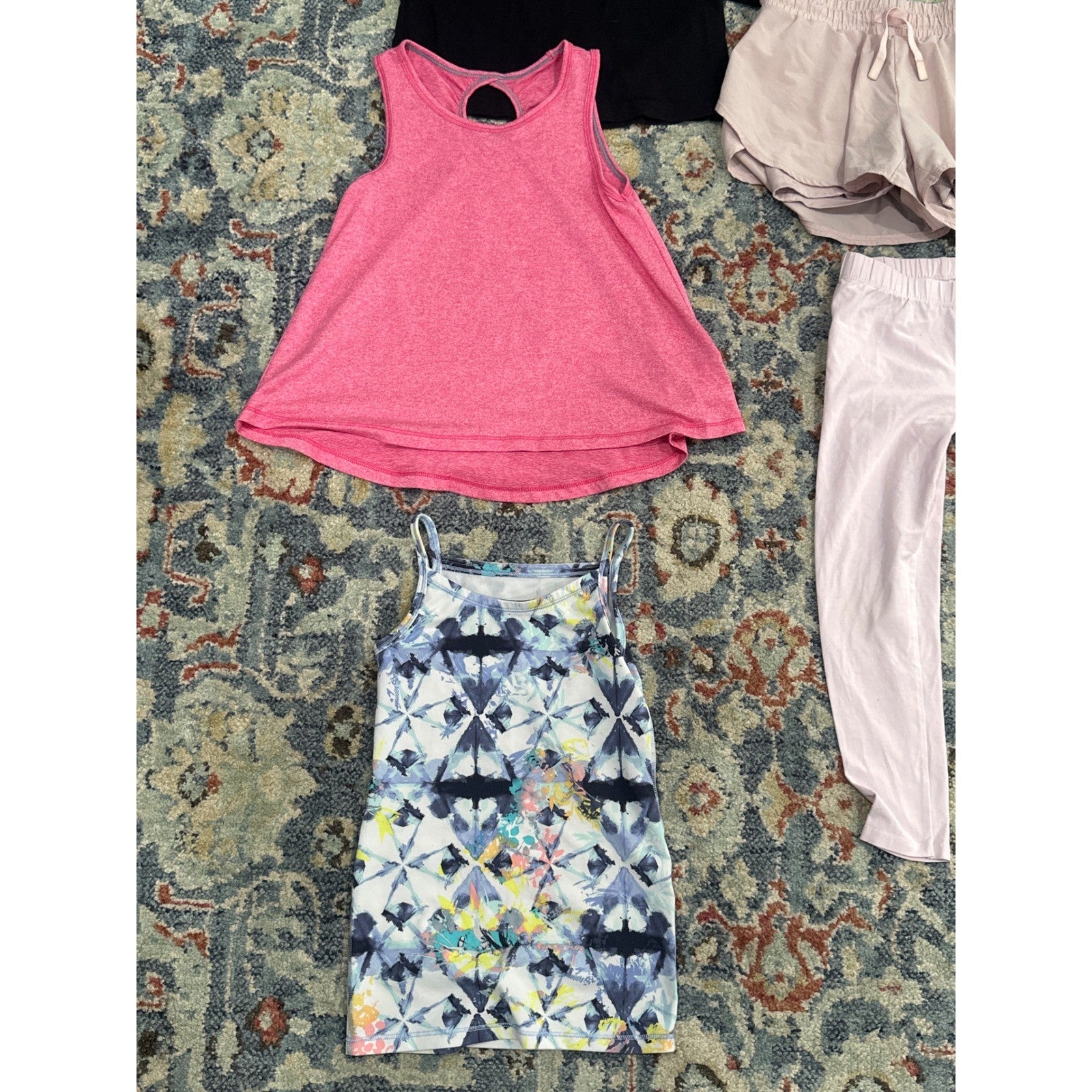 Nike Ivivva All in Motion Girls Size 6 Activewear Bundle Pink Black EUC3