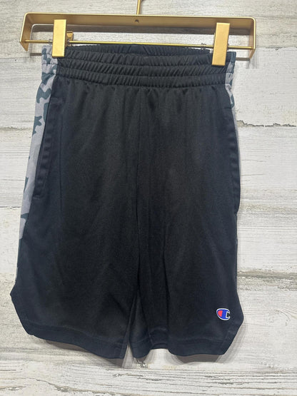 Boys Size 5-6 Champion Black and Grey Camo Active Shorts - Good Used Condition0