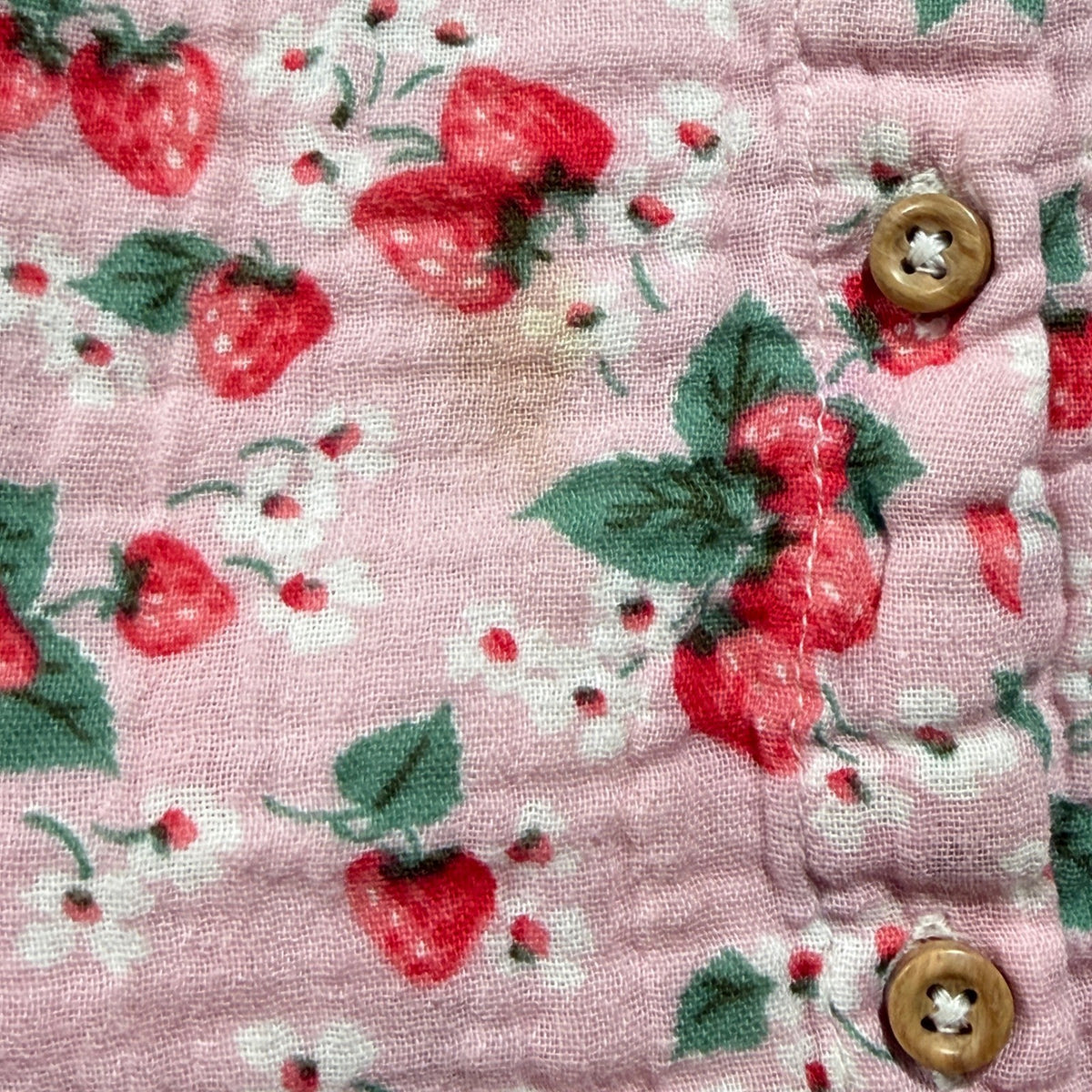 Mini Boden Cami Top Girls 11/12 Pink Strawberry Gauze *Flawed*2