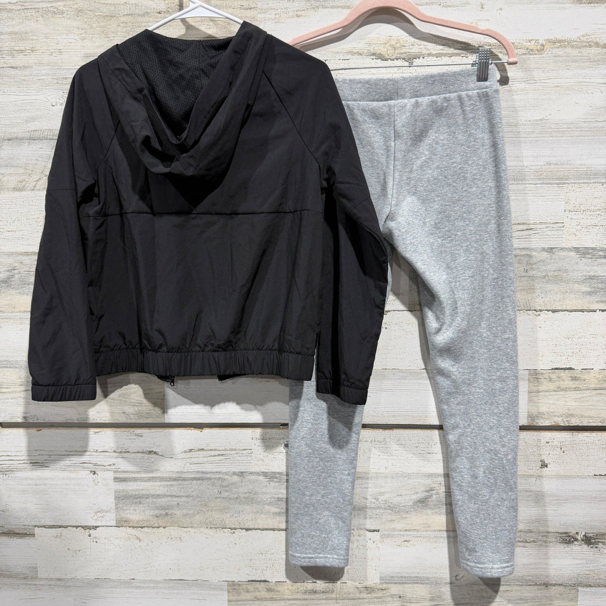 Athletic Works Old Navy Jacket Leggings Bundle Active Girls XL Black Grey EUC5