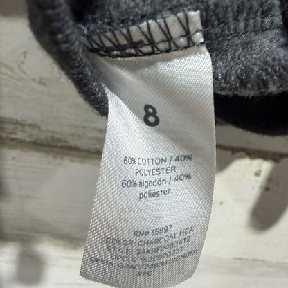 365 Kids Sweatshirt Boys 8 Gray Just Chillin Graphic Skater EUC4