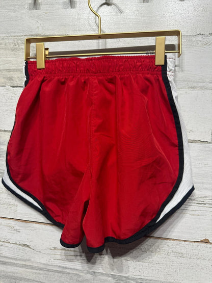 Nike Running Shorts Women XS Red Dri-FIT Tempo Mesh Colorblock EUC1