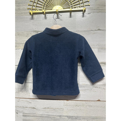 Columbia Fleece Jacket Kids 12-18M Blue Colorblock Full Zip EUC2