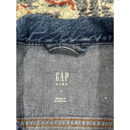 Gap Denim Jacket Girls L 10 Blue Medium Wash Classic Trucker EUC1
