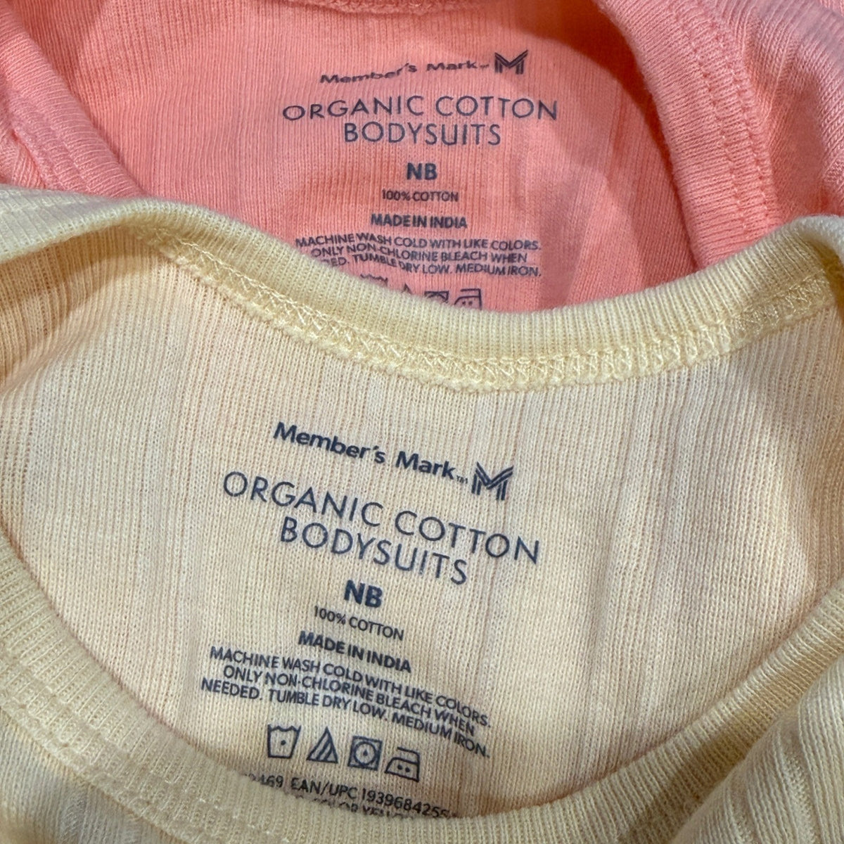Member's Mark Bodysuit Set Kids NB Multi Organic Cotton Celestial Boho EUC3