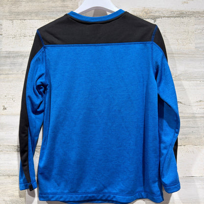 Gerry Performance Shirt Boys M 10/12 Blue Black Long Sleeve Outdoors EUC3