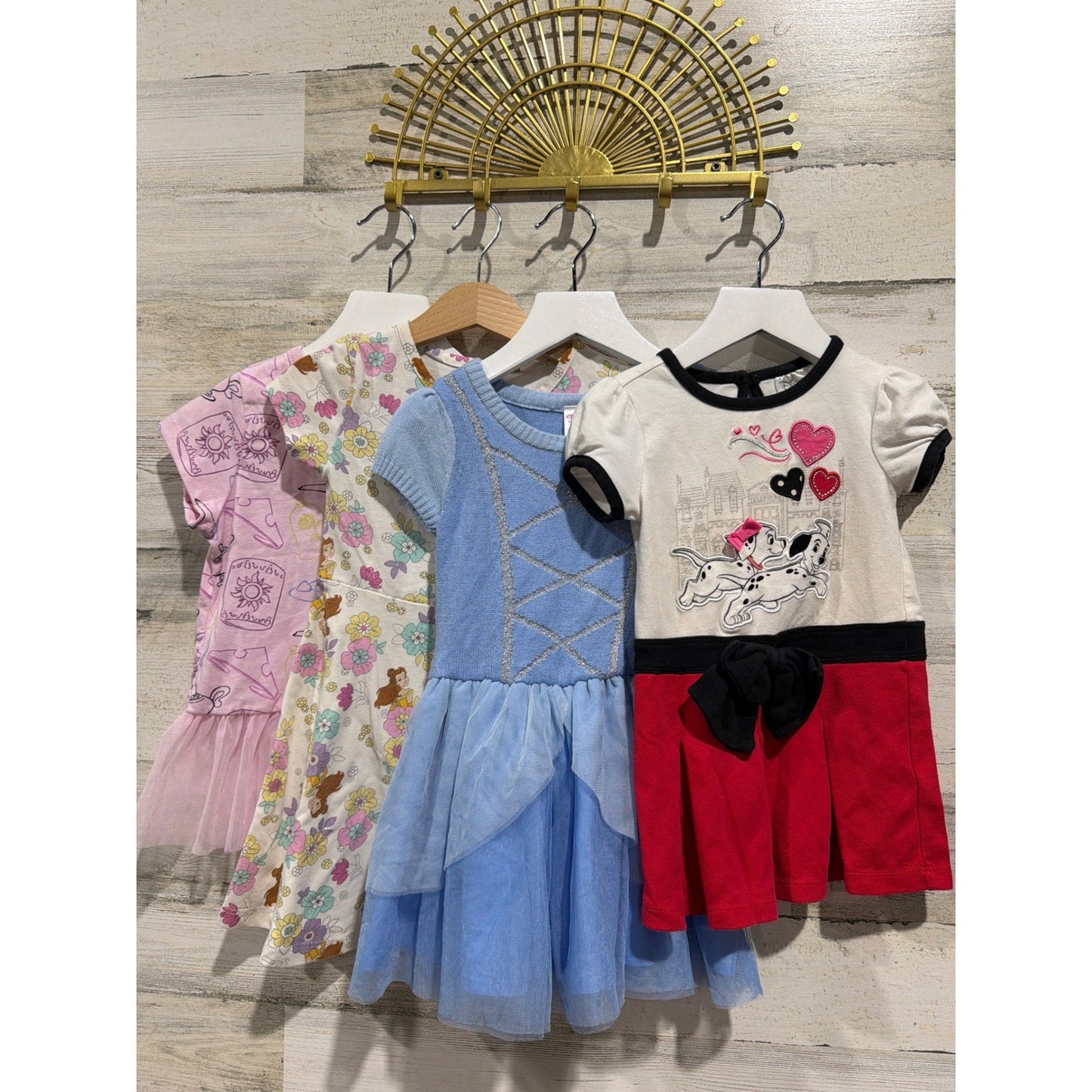 Disney Dress Bundle Girls 2T 3T Multicolor Princess Character Disneycore0