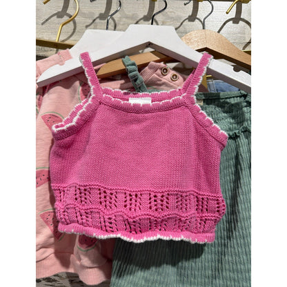 OshKosh Cat & Jack Miss Girls 3T Pink Green Bundle Summer Knit Boho EUC1