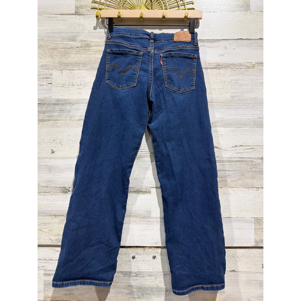 FRANKI Levi's Sweatshirt Jeans Outfit Girls 12 Blue Wide Leg Skater EUC5