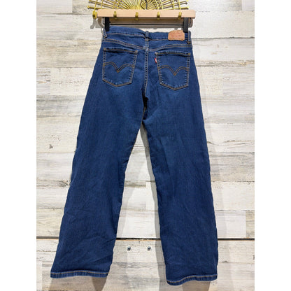 FRANKI Levi's Sweatshirt Jeans Outfit Girls 12 Blue Wide Leg Skater EUC5