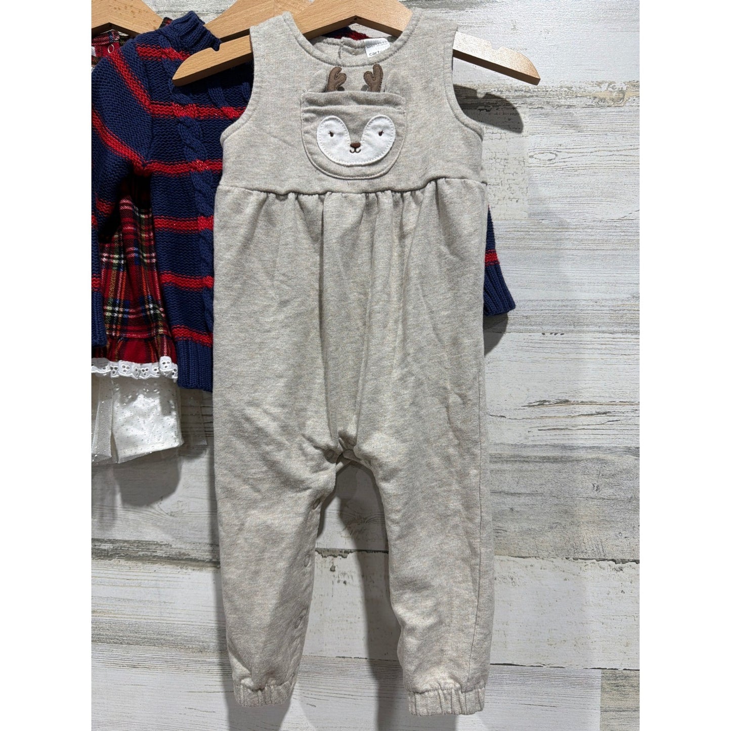 Nannette Little Me Cat & Jack Carter's Bundle Girls 12M Sparkle Holiday EUC1