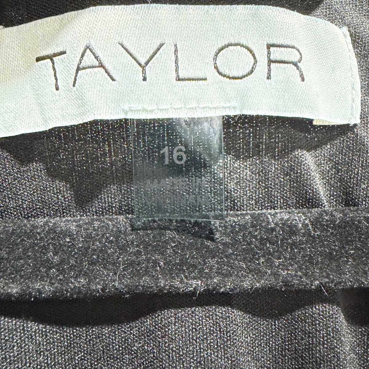 Taylor Floral Velvet Burnout Dress Women 16 Black Green Tiered Whimsigoth2
