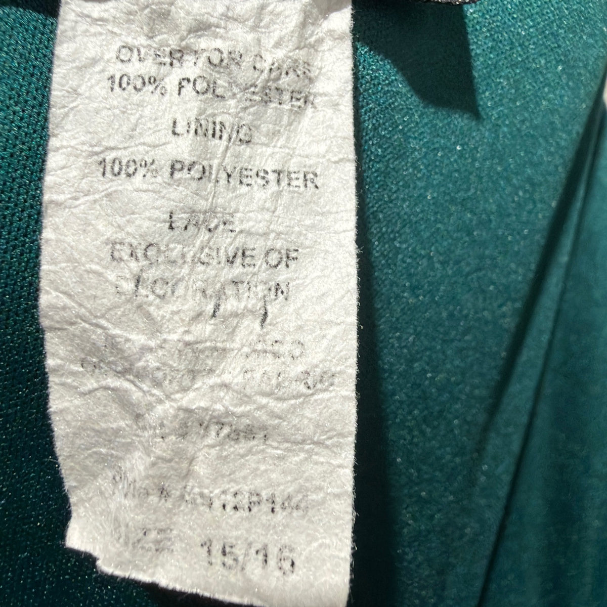 B. Darlin Lace Fit & Flare Dress Women 15/16 Teal Green Metallic Formal EUC2