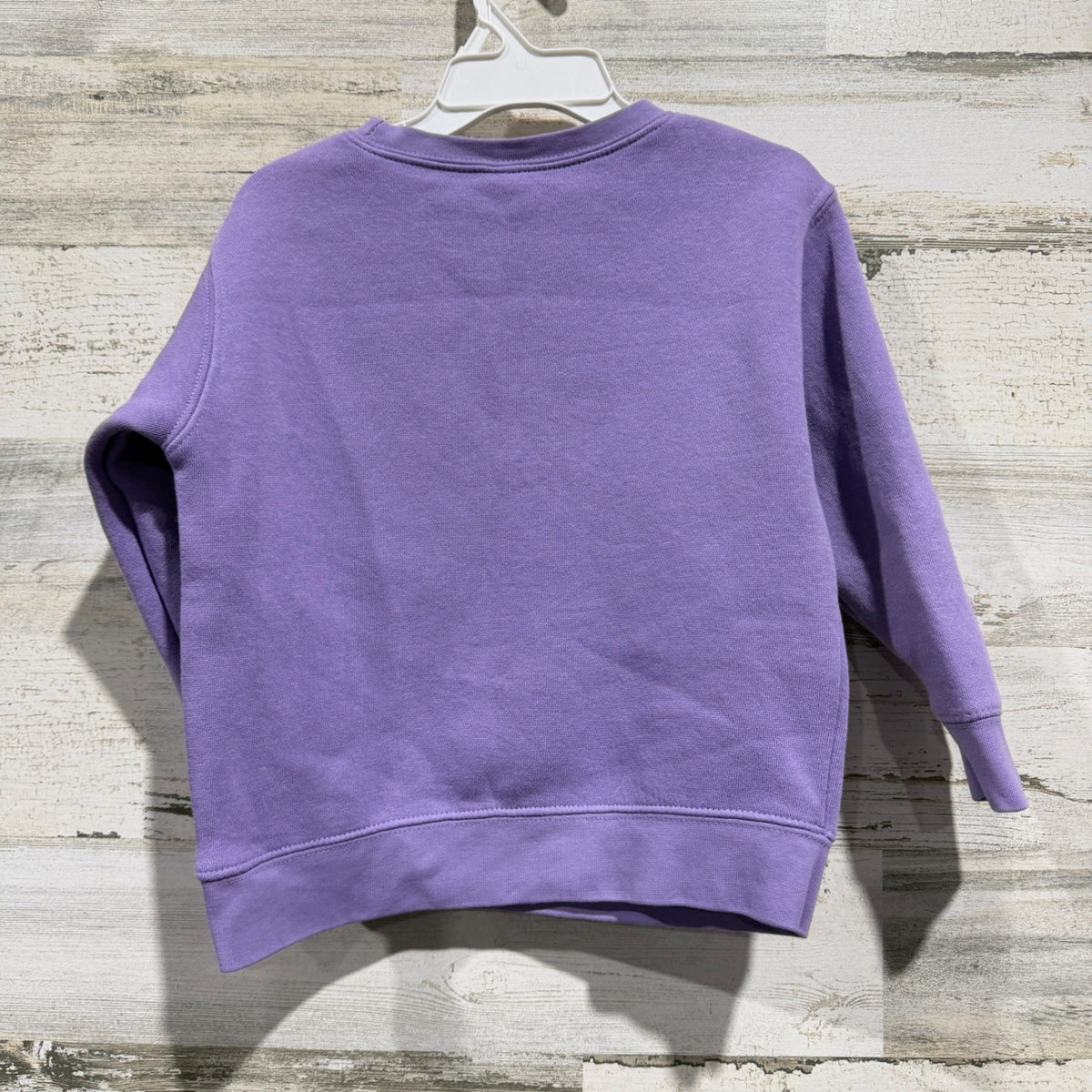 Rabbit Skins Happy New Year Sweatshirt Girls Size 4 Purple Graphic Holiday EUC4
