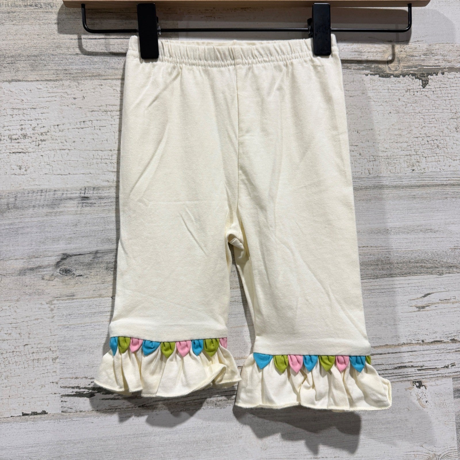 Cotton Kids Tunic Leggings Set Girls 12M Blue Woodland Fox Smocked NWT3