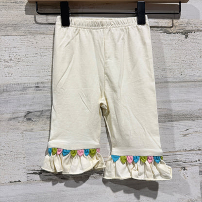 Cotton Kids Tunic Leggings Set Girls 12M Blue Woodland Fox Smocked NWT3