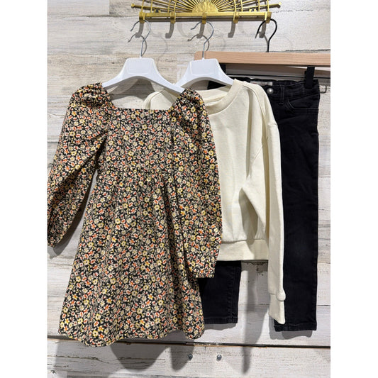 Copper Key Levi's LCKR Girls 6 Multicolored Floral Denim Sweatshirt Bundle0