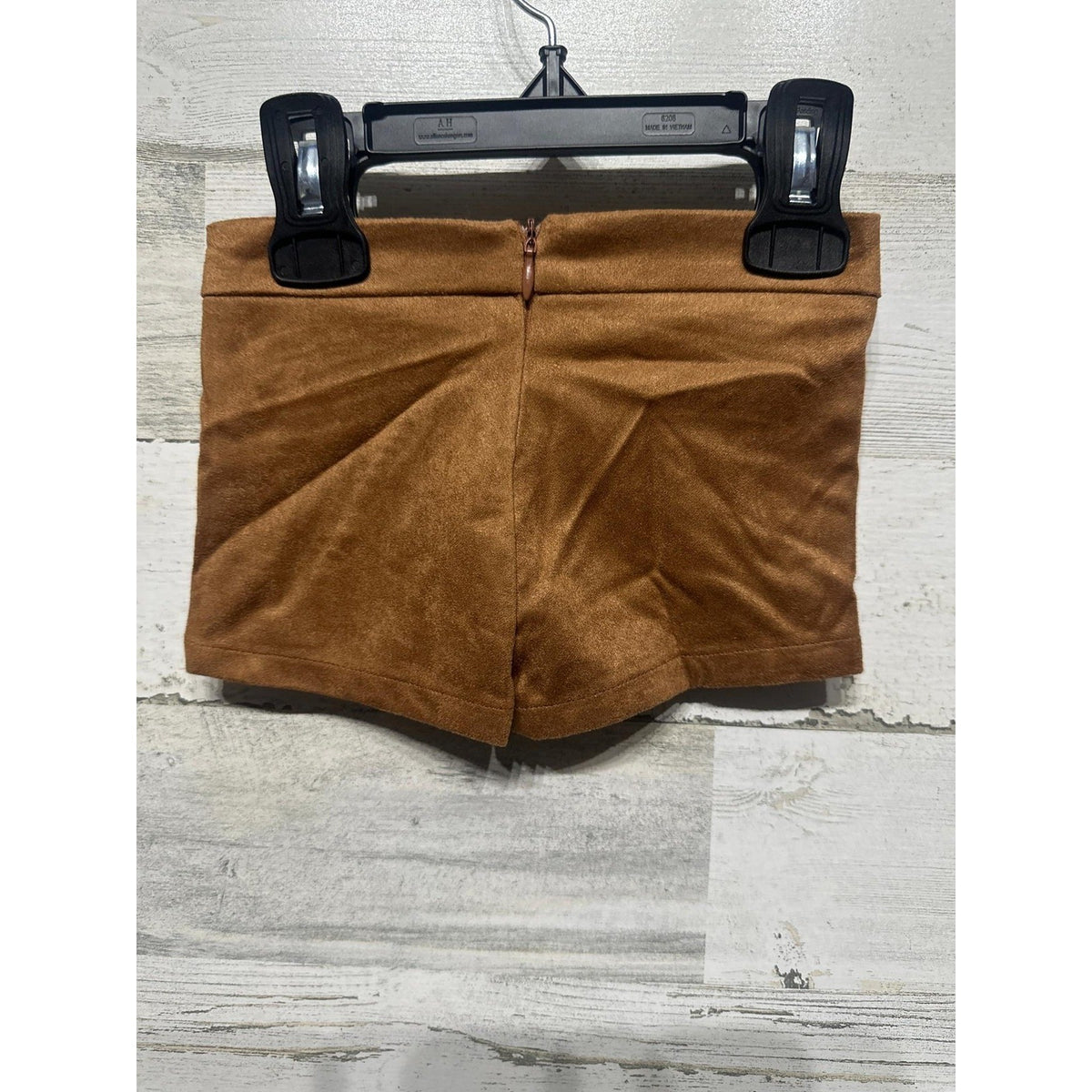 Bailey's Blossoms Fringe Shorts Girls 9-12M Brown Faux Suede Western EUC1